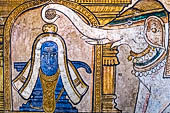The great Chola temples of Tamil Nadu - The Brihadishwara Temple of Thanjavur. Painting of the Nayaka period (xvii c.) on the inside wall of the cloister. 